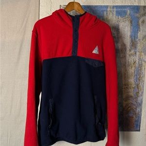 Huf Hooded Snap Fleece Sweatshirt
